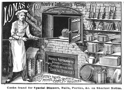 Publicité pour Lomas et Co., fournisseurs d